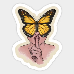 Quiet Butterfly Sticker